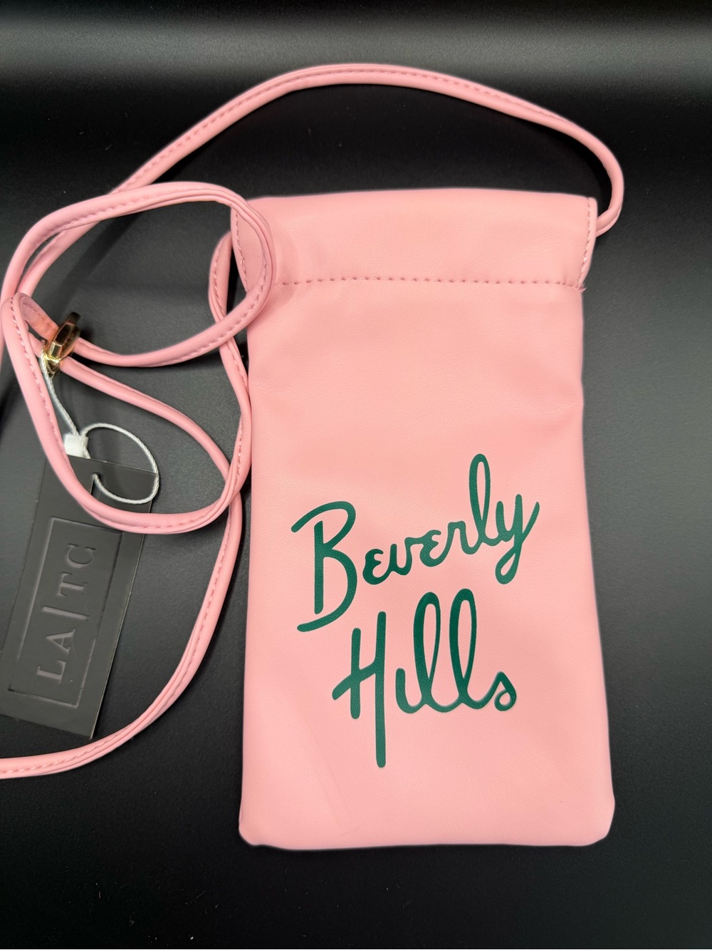 Beverly Hills Pink Crossbody Phone Pouch